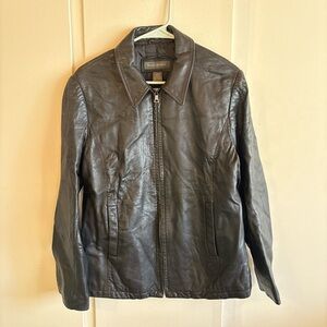 Banana Republic Dark Leather Jacket